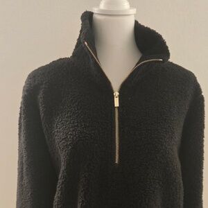 Medium Women's Calvin Klein Quarter Zip Fuzzy Sherpa Fleece Jacket